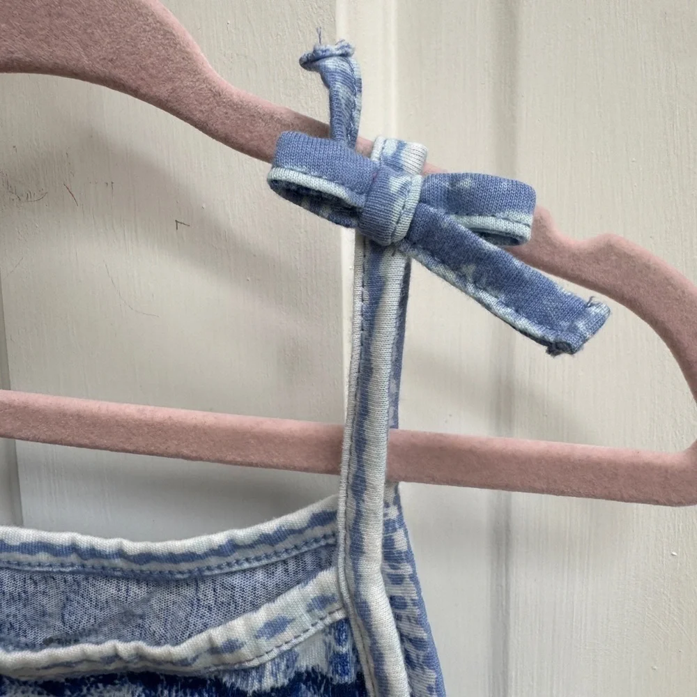 The Children’s Place 2T Girls Blue Tie Dye  Sleeveless Camisole Shirt Blouse